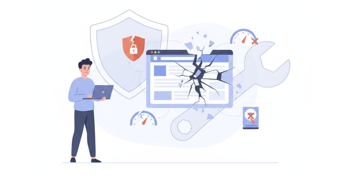 Hidden risks of neglecting website maintenance services affecting security and performance